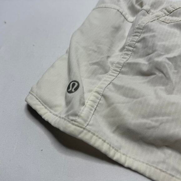 Lululemon White Shorts Size 4 - Picture 5 of 6